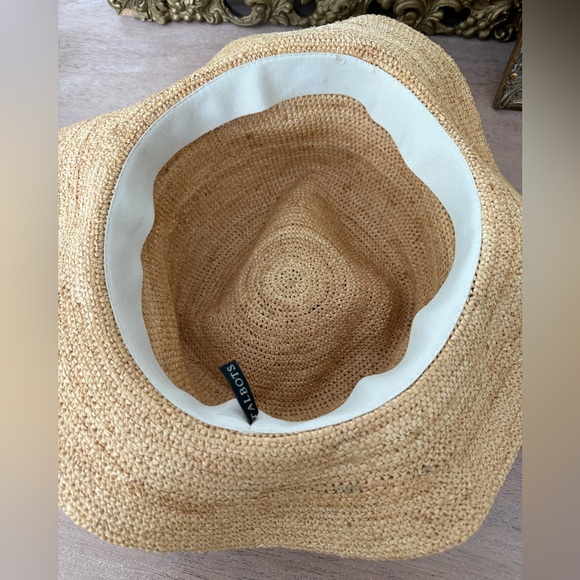 Talbots Crochet Raffia Fedora - Picture 5 of 8